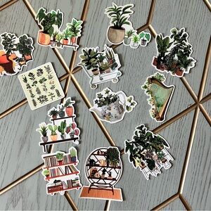 Assorted Plant Stickers Set